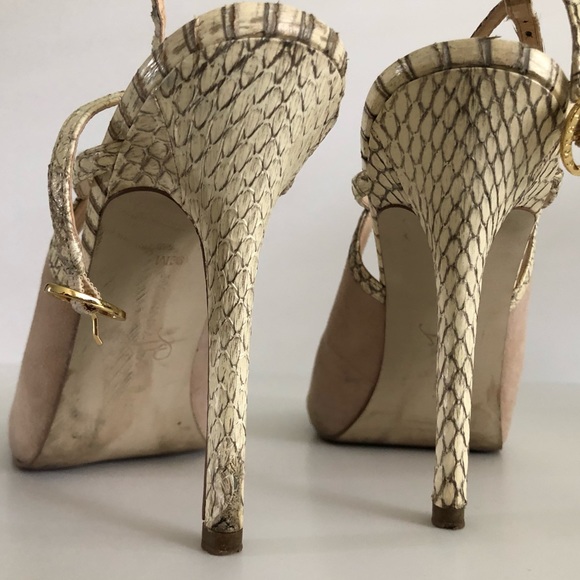 Ivanka Trump Suede/Snake Skin Pumps - Picture 4 of 7